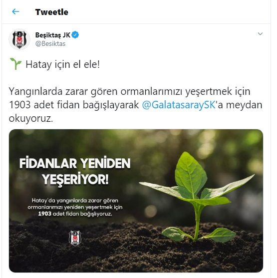 Üç büyüklerin Hatay için fidan dikme yarışı